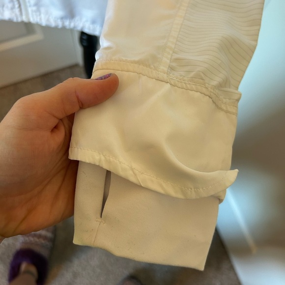 Kiwi Kate white athletic windbreaker jacket - Picture 2 of 5